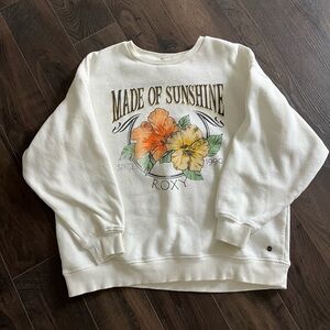 Roxy crew neck sweatshirt